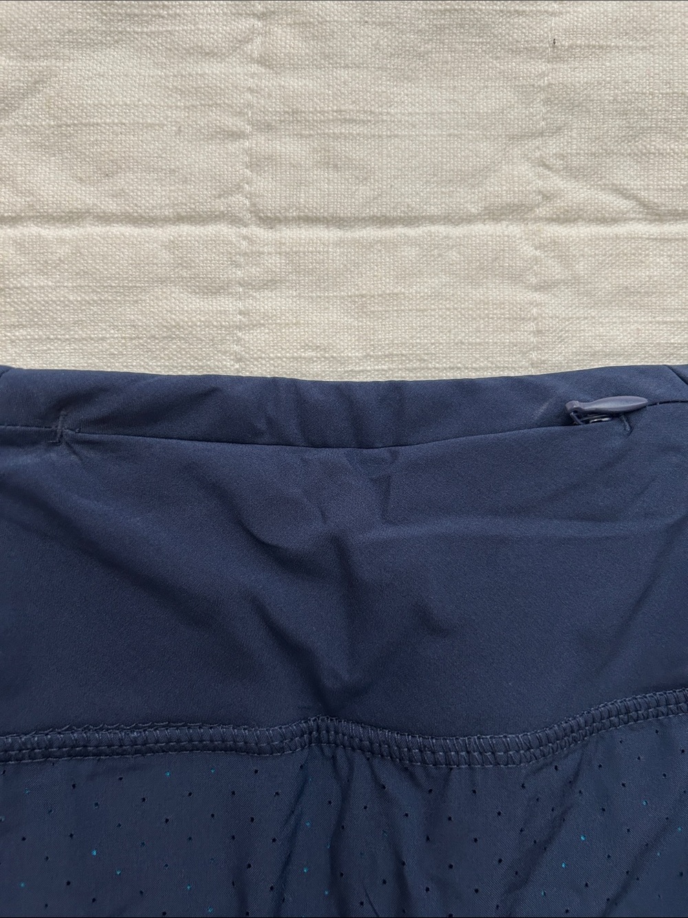 Asics Deep Navy Athletic Skort with Teal Logo - Picture 6 of 8